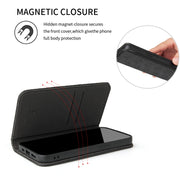 Fierre Shann Crocodile Texture Magnetic Flip orizzontale Custodia in vera pelle con supporto e slot per schede, For iPhone 13 mini, For iPhone 13, For iPhone 13 Pro, For iPhone 13 Pro Max