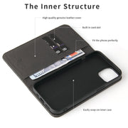 Fierre Shann Crocodile Texture Magnetic Flip orizzontale Custodia in vera pelle con supporto e slot per schede, For iPhone 13 mini, For iPhone 13, For iPhone 13 Pro, For iPhone 13 Pro Max