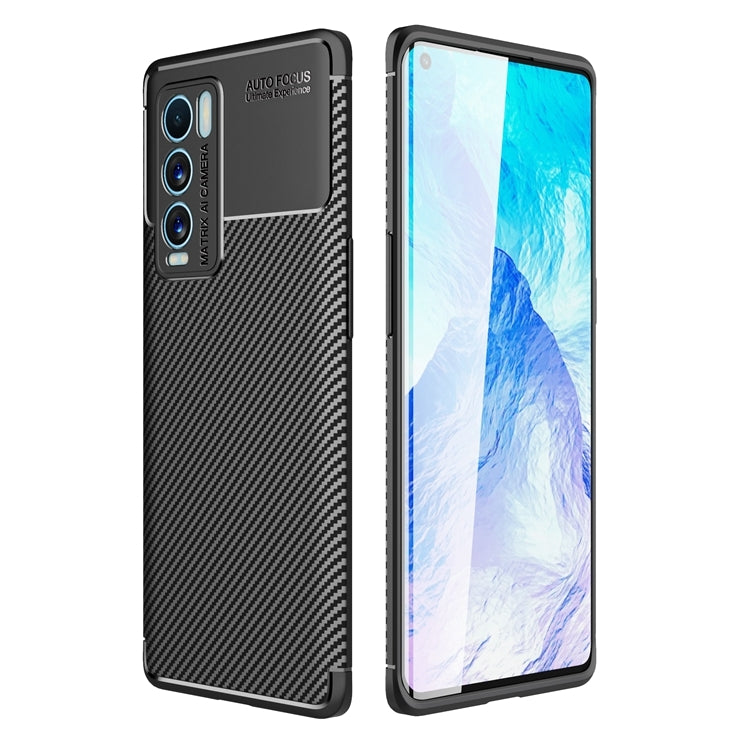 Custodia in TPU antiurto con trama in fibra di carbonio, For OnePlus Nord 2 5G, For Honor Magic3, For OPPO Realme GT Explorer Master