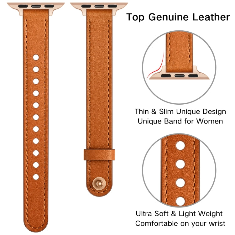 Cinturino di ricambio per cinturino in pelle stile coppia da 14 mm per Apple Watch Series, 7 41mm / 6 & SE & 5 & 4 40mm / 3 & 2 & 1 38mm, 7 45mm / 6 & SE & 5 & 4 44mm / 3 & 2 & 1 42mm