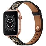 Cinturino di ricambio per cinturino in pelle stile coppia da 14 mm per Apple Watch Series, 7 41mm / 6 & SE & 5 & 4 40mm / 3 & 2 & 1 38mm, 7 45mm / 6 & SE & 5 & 4 44mm / 3 & 2 & 1 42mm