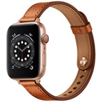 Cinturino di ricambio per cinturino in pelle stile coppia da 14 mm per Apple Watch Series, 7 41mm / 6 & SE & 5 & 4 40mm / 3 & 2 & 1 38mm, 7 45mm / 6 & SE & 5 & 4 44mm / 3 & 2 & 1 42mm