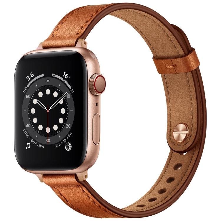 Cinturino di ricambio per cinturino in pelle stile coppia da 14 mm per Apple Watch Series, 7 41mm / 6 & SE & 5 & 4 40mm / 3 & 2 & 1 38mm, 7 45mm / 6 & SE & 5 & 4 44mm / 3 & 2 & 1 42mm