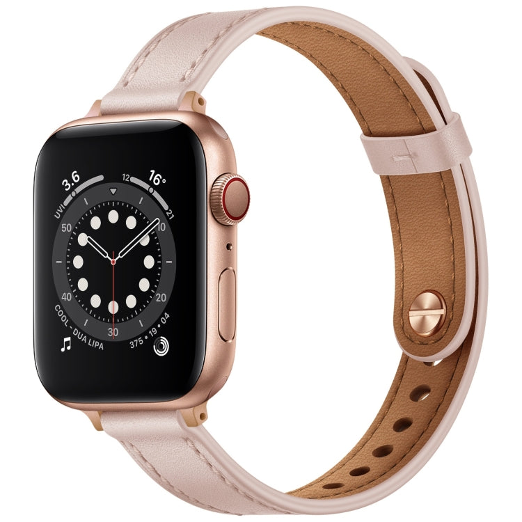 Cinturino di ricambio per cinturino in pelle stile coppia da 14 mm per Apple Watch Series, 7 41mm / 6 & SE & 5 & 4 40mm / 3 & 2 & 1 38mm, 7 45mm / 6 & SE & 5 & 4 44mm / 3 & 2 & 1 42mm