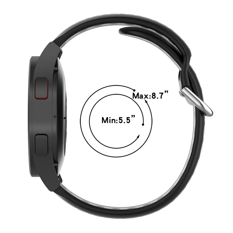 Cinturino di ricambio in silicone bicolore, For Samsung Galaxy Watch4 40mm