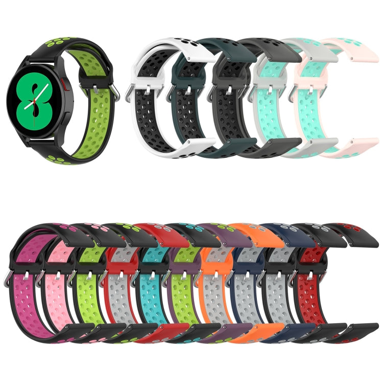 Cinturino di ricambio in silicone bicolore, For Samsung Galaxy Watch4 44mm