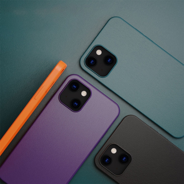 Cover posteriore in pelle per iPhone 13 Pro Max