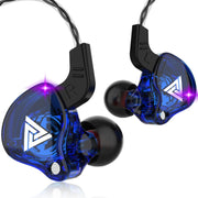 QKZ AK6 Auricolare sportivo con subwoofer cablato in-ear da 3,5 mm, lunghezza del cavo: circa 1,2 m, 1 PCS, 1 Pair