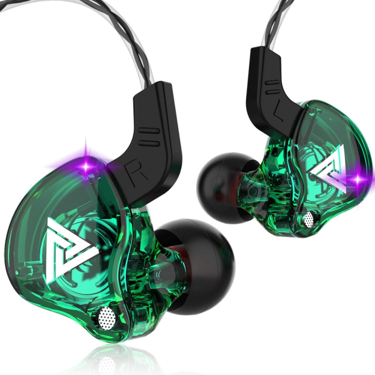 QKZ AK6 Auricolare sportivo con subwoofer cablato in-ear da 3,5 mm, lunghezza del cavo: circa 1,2 m, 1 PCS, 1 Pair