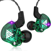 QKZ AK6 Auricolare sportivo con subwoofer cablato in-ear da 3,5 mm, lunghezza del cavo: circa 1,2 m, 1 PCS, 1 Pair