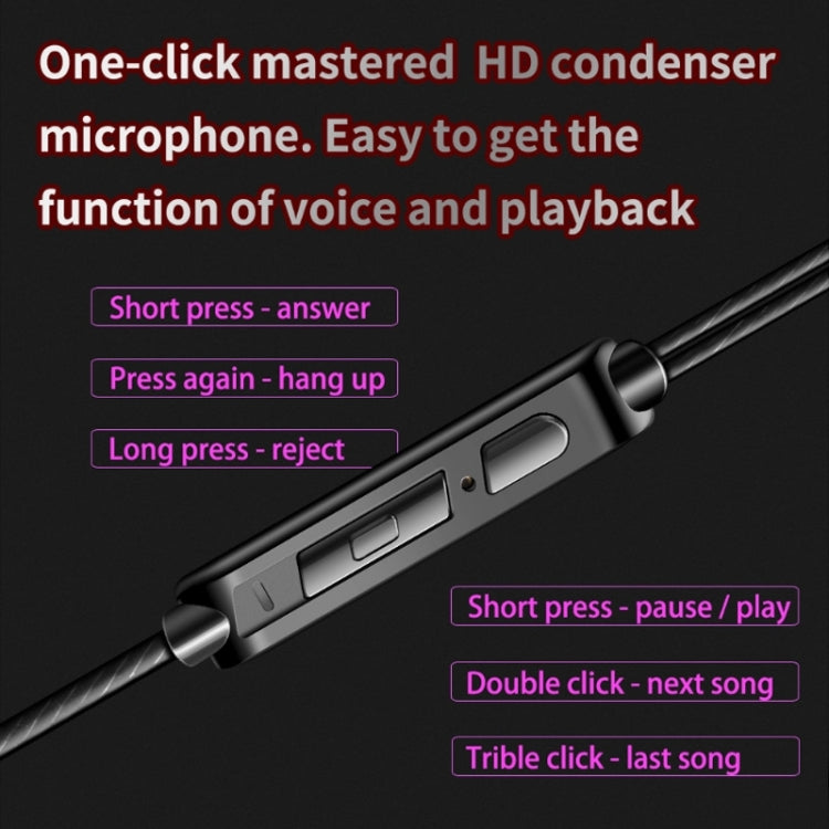 QKZ AK6 Auricolare sportivo con subwoofer cablato in-ear da 3,5 mm, lunghezza del cavo: circa 1,2 m, 1 PCS, 1 Pair