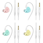 QKZ AK6-X Auricolare sportivo con subwoofer cablato in-ear da 3,5 mm con microfono, lunghezza del cavo: circa 1,2 m, 1 PCS