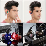 QKZ AK6-X Auricolare sportivo con subwoofer cablato in-ear da 3,5 mm con microfono, lunghezza del cavo: circa 1,2 m, 1 PCS