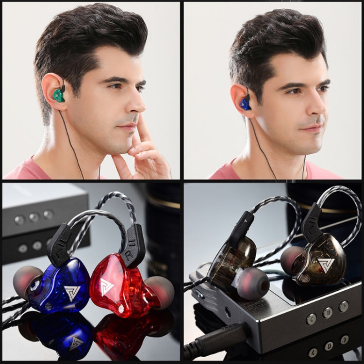 QKZ AK6-X Auricolare sportivo con subwoofer cablato in-ear da 3,5 mm con microfono, lunghezza del cavo: circa 1,2 m, 1 PCS