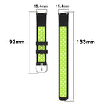 Cinturino di ricambio in silicone bicolore, For Fitbit Luxe