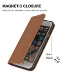 Custodia in pelle PU con cuciture orizzontali magnetiche con cuciture a trama intrecciata con supporto e slot per carte e portafoglio e cordino, For Honor 50 SE