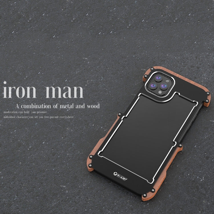 Custodia protettiva metallo e legno per iPhone 13