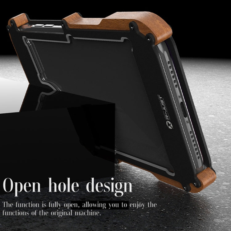 Custodia protettiva metallo e legno per iPhone 13