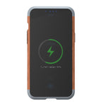 Custodia protettiva in ferro e legno per iPhone 13 Pro Max