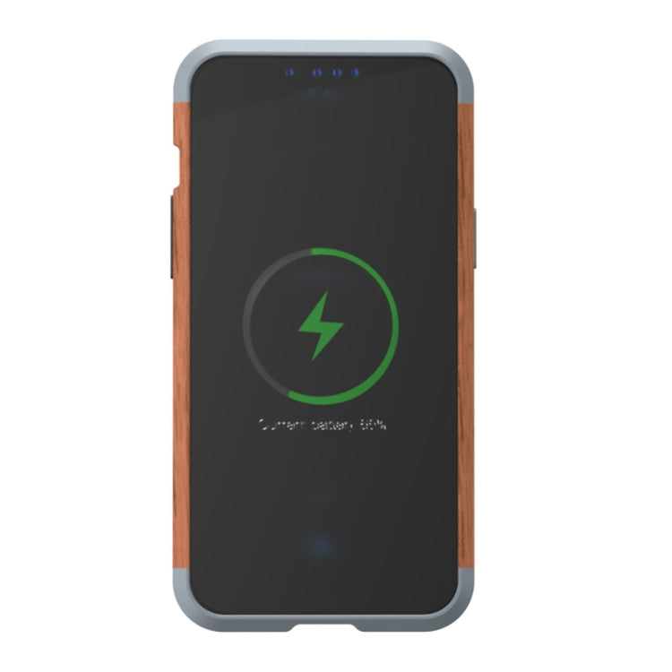 Custodia protettiva in ferro e legno per iPhone 13 Pro Max