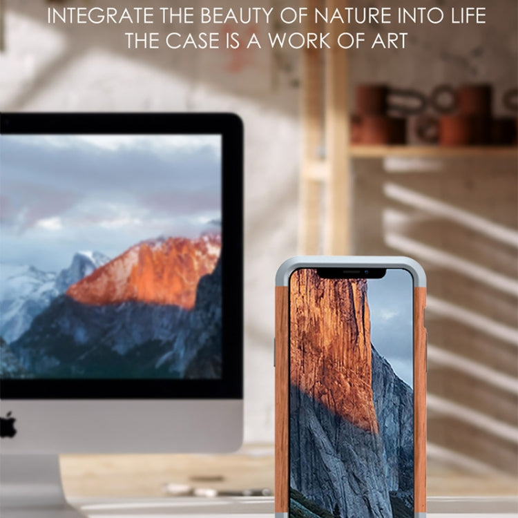Custodia protettiva in ferro e legno per iPhone 13 Pro Max