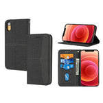 Custodia portafoglio in pelle PU per iPhone X e XS