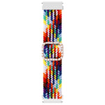 Cinturino di ricambio per cinturino di ricambio con fibbia a diamante elastico intrecciato regolabile universale, For Garmin Venu 2/Samsung Gear S3 22mm