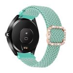 Cinturino di ricambio per cinturino di ricambio con fibbia a diamante elastico intrecciato regolabile universale, For Garmin Venu 2/Samsung Gear S3 22mm