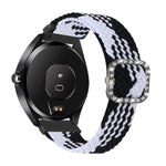 Cinturino di ricambio per cinturino di ricambio con fibbia a diamante elastico intrecciato regolabile universale, For Garmin Venu 2/Samsung Gear S3 22mm