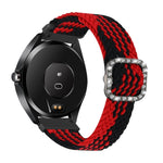 Cinturino di ricambio per cinturino di ricambio con fibbia a diamante elastico intrecciato regolabile universale, For Garmin Venu 2/Samsung Gear S3 22mm