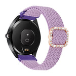 Cinturino di ricambio per cinturino di ricambio con fibbia a diamante elastico intrecciato regolabile universale, For Garmin Venu 2/Samsung Gear S3 22mm
