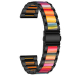 Cinturino di ricambio per cinturino universale in acciaio inossidabile a tre sfere + resina, For Garmin Venu/Vivoactive 3 Music 20mm