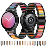 Cinturino di ricambio per cinturino universale in acciaio inossidabile a tre sfere + resina, For Garmin Venu/Vivoactive 3 Music 20mm