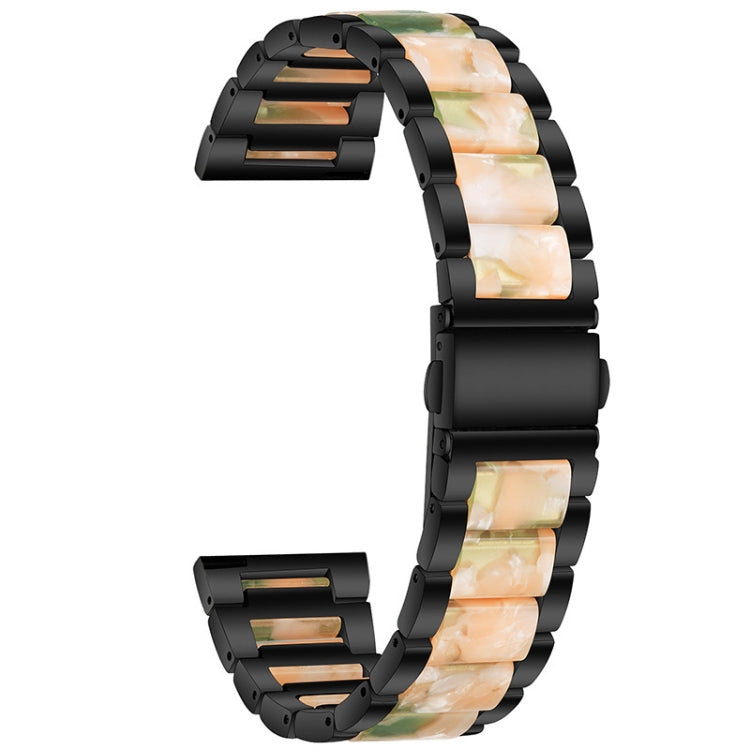 Cinturino di ricambio per cinturino universale in acciaio inossidabile a tre sfere + resina, For Huawei Watch 3/3 Pro 22mm