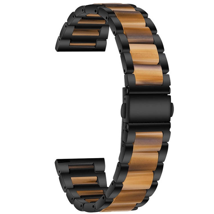 Cinturino di ricambio per cinturino universale in acciaio inossidabile a tre sfere + resina, For Huawei Watch 3/3 Pro 22mm