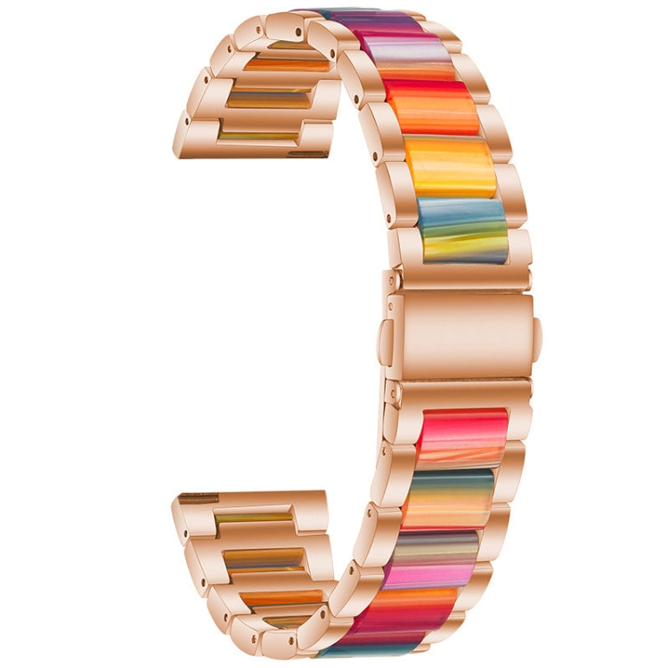 Cinturino di ricambio per cinturino universale in acciaio inossidabile a tre sfere + resina, For Huawei Watch 3/3 Pro 22mm