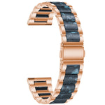 Cinturino di ricambio per cinturino universale in acciaio inossidabile a tre sfere + resina, For Huawei Watch 3/3 Pro 22mm