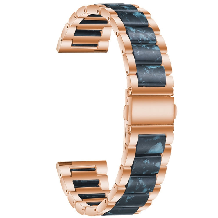Cinturino di ricambio per cinturino universale in acciaio inossidabile a tre sfere + resina, For Huawei Watch 3/3 Pro 22mm