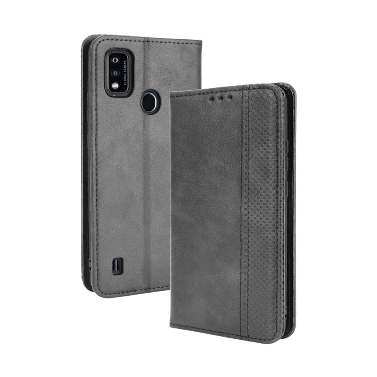 Custodia portafoglio in pelle con fibbia magnetica per ZTE Blade