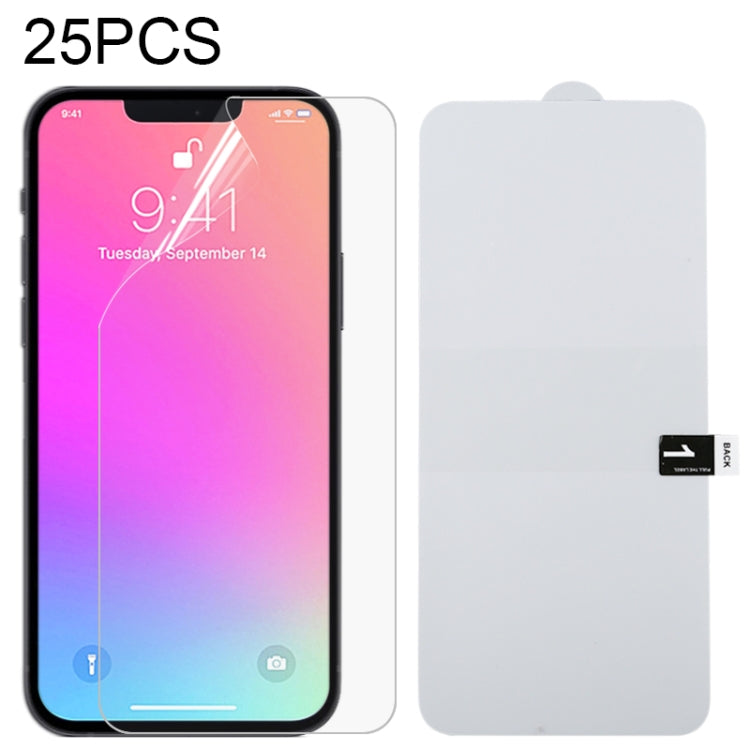 25 PCS Full Screen Protector Pellicola idrogel antideflagrante, For iPhone 13 Pro Max(25 PCS), For iPhone 16e / 13 / 13 Pro(25 PCS), For iPhone 13 mini(25 PCS)