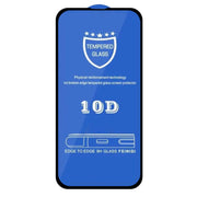 25 pellicole protettive in vetro temperato a schermo intero 9H 10D, For iPhone 13 mini  (Black) (25pcs), For iPhone 13 / 13 Pro  (Black) (25pcs), For iPhone 14 Plus / 13 Pro Max (Black) (25pcs)