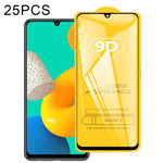 25 pellicole in vetro temperato a schermo intero con colla piena 9D, For Samsung Galaxy M32 4G (25 PCS)