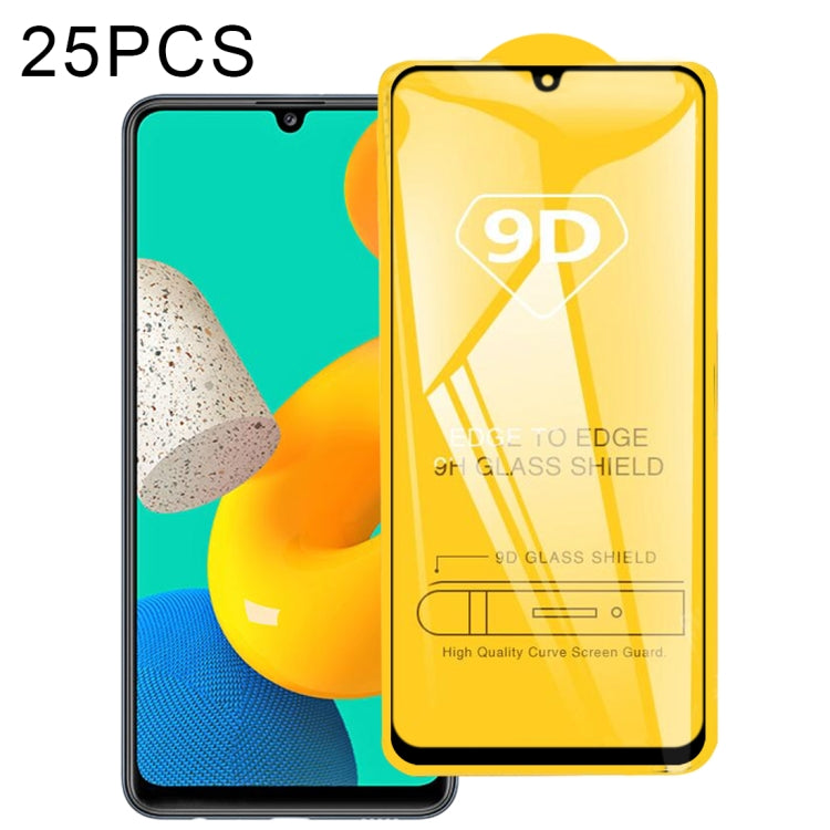25 pellicole in vetro temperato a schermo intero con colla piena 9D, For Samsung Galaxy M32 4G (25 PCS)