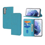Custodia in pelle PU con cuciture orizzontali magnetiche con cuciture a trama intrecciata con supporto e slot per carte e portafoglio e cordino, For Samsung Galaxy S21+ 5G, For Samsung Galaxy S21 Ultra 5G