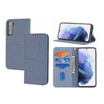Custodia in pelle PU con cuciture orizzontali magnetiche con cuciture a trama intrecciata con supporto e slot per carte e portafoglio e cordino, For Samsung Galaxy S21+ 5G, For Samsung Galaxy S21 Ultra 5G