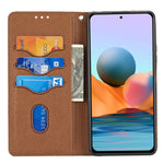 Custodia portafoglio in pelle PU per Xiaomi Redmi Note 10 Pro