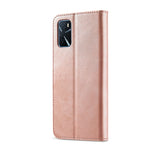 LC.IMEEKE Custodia in pelle a vibrazione orizzontale con struttura in vitello con supporto, slot per schede e portafoglio, For OPPO A16