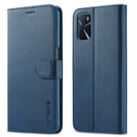 LC.IMEEKE Custodia in pelle a vibrazione orizzontale con struttura in vitello con supporto, slot per schede e portafoglio, For OPPO A16