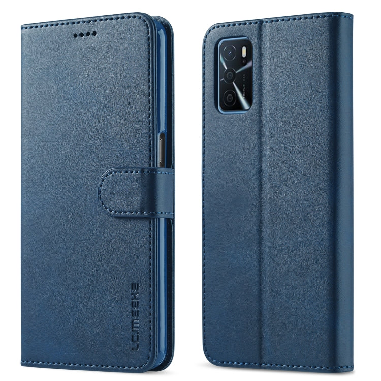 LC.IMEEKE Custodia in pelle a vibrazione orizzontale con struttura in vitello con supporto, slot per schede e portafoglio, For OPPO A16