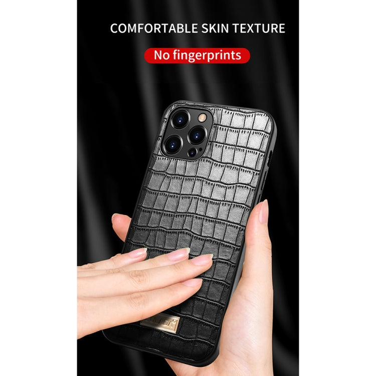 Custodia protettiva in TPU con trama coccodrillo per iPhone 13